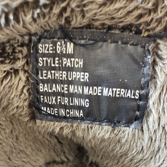 Patchwork Leather Knee HIgh Boots Size 6.5 Browns Faux Fur Lining Sporto - Picture 5 of 9